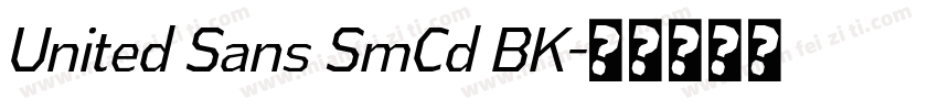 United Sans SmCd BK字体转换